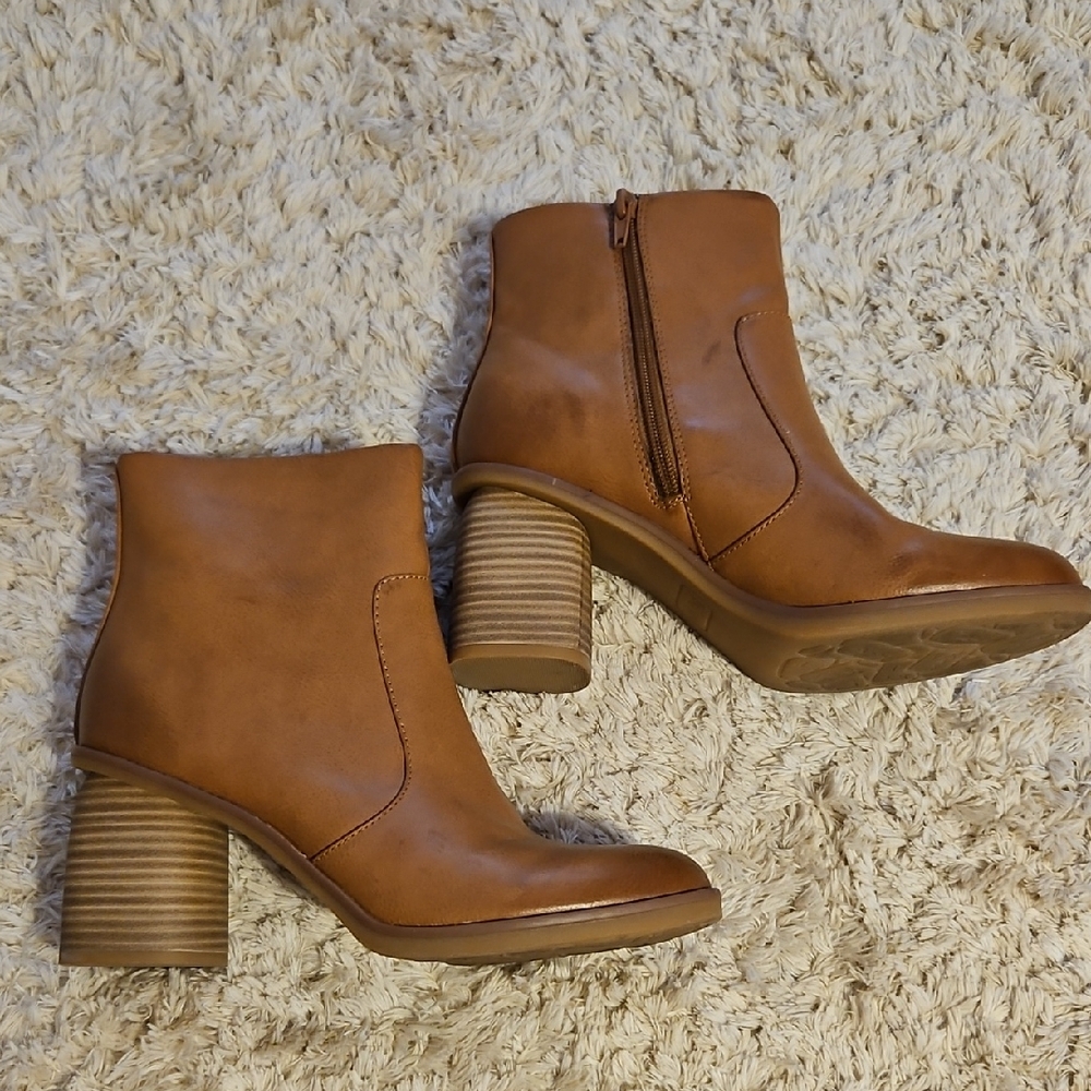 Kork-Ease Tan Ankle Booties